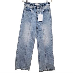 KanCan 'Estilo' NWT 90's Wide Leg 5 Button Fly Lightwash Jean